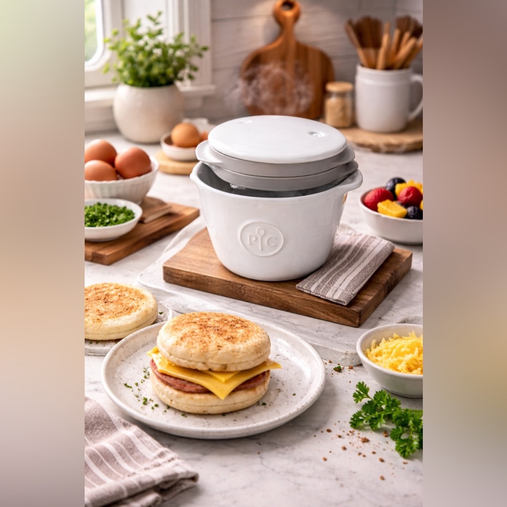 NEW Pampered Chef Breakfast Sandwich Maker